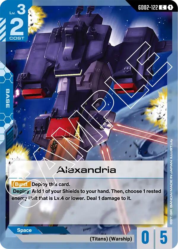 Alexandria GD02-122 [ Inglese / Giapponese ]