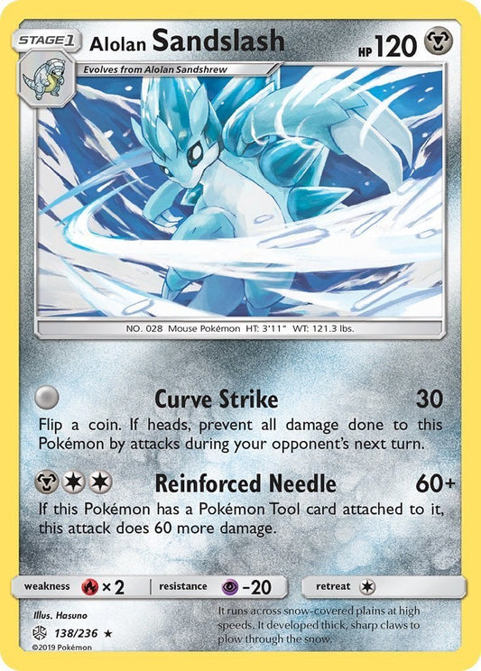 Sandslash di Alola - Eclissi Cosmica 138/236 [ Italiano / Inglese ]