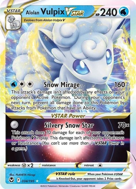 Vulpix di Alola V ASTRO - Tempesta Argentata 034/195 [ Italiano ]
