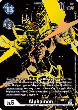 Alphamon BT6-111 [ Inglese / Giapponese ]