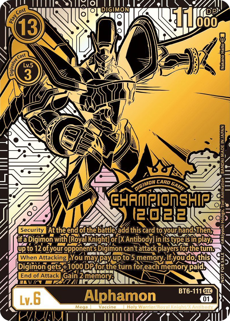 Alphamon BT6-111 [ Inglese / Giapponese ]