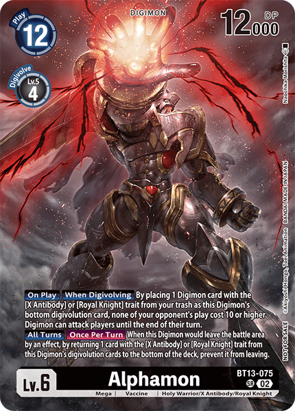 Alphamon BT13-075 [ Inglese / Giapponese ]