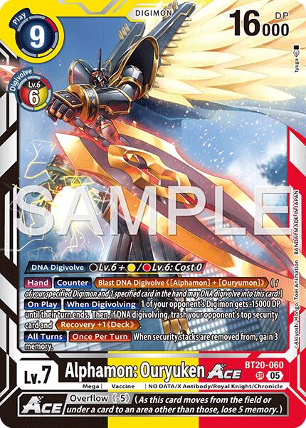 Alphamon : Ouryuken ACE BT20-060 [ Inglese ]