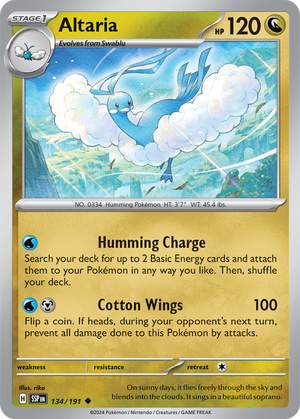 Altaria - Scintille Folgoranti 134/191 [ Italiano ]