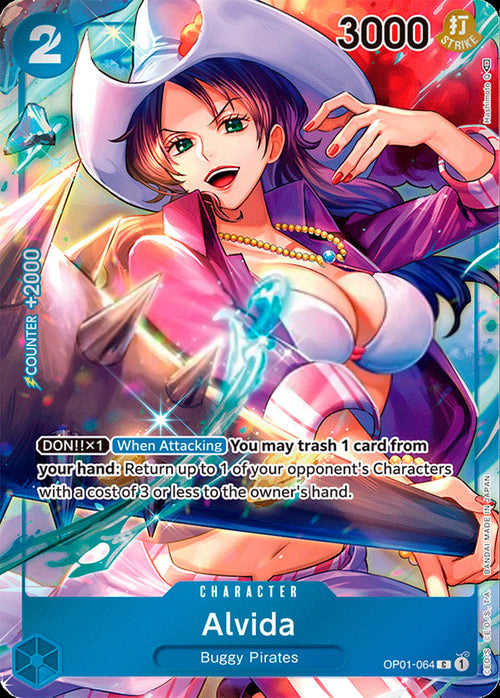 Alvida OP01-064 [ Inglese / Giapponese / Francese / Cinese Semplificato ]
