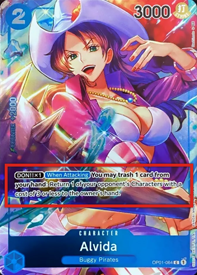 Alvida OP01-064 [ Inglese / Giapponese / Francese / Cinese Semplificato ]
