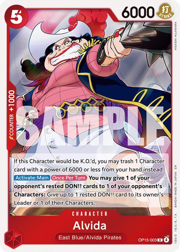 Alvida OP15-003 [ Inglese / Giapponese / Francese / Cinese Semplificato ]