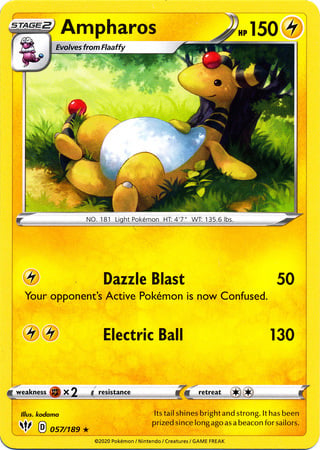 Ampharos - Fiamme Oscure 057/189 [ Italiano / Inglese ]