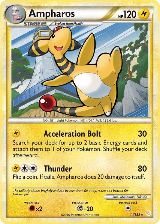 Ampharos - HeartGold SoulSilver 014/123 [ Italiano / Inglese ]