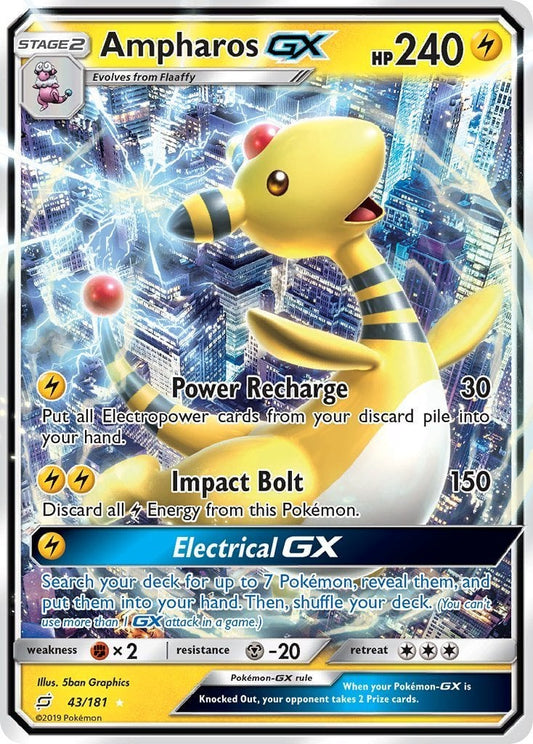 Ampharos GX - Gioco di Squadra 43/181 [ Italiano / Inglese ]