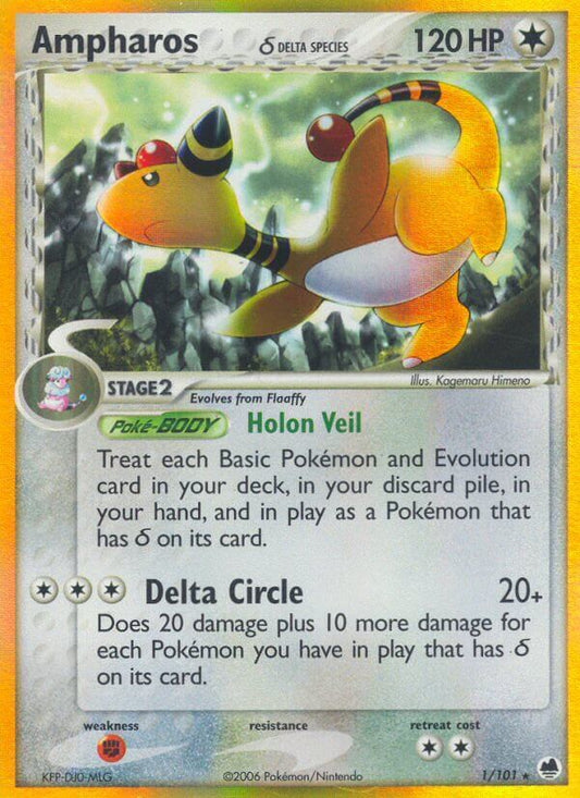 Ampharos δ Delta Species - EX L'Isola dei Draghi 001/101 [ Italiano / Inglese ]