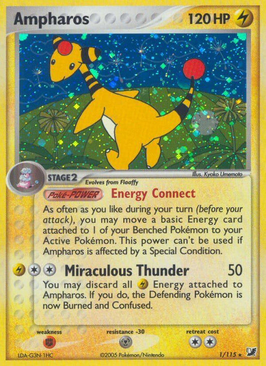 Ampharos - EX Forze Segrete 001/115 [ Italiano / Inglese ]