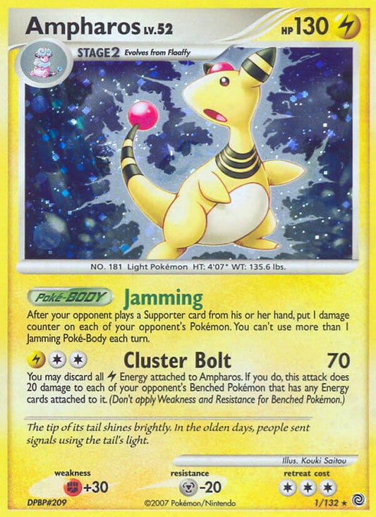 Ampharos Lv.52 - Prodigi Segreti 1/132 [ Italiano / Inglese ]