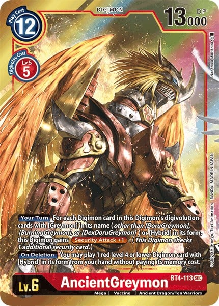 AncientGreymon BT4-113 [ Inglese / Giapponese ]