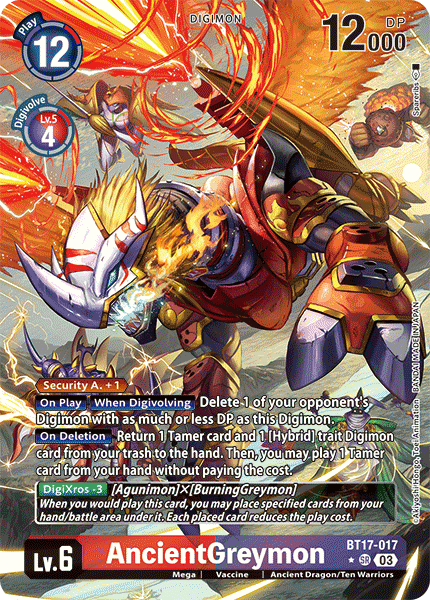 AncientGreymon BT17-017 [ Inglese / Giapponese ]