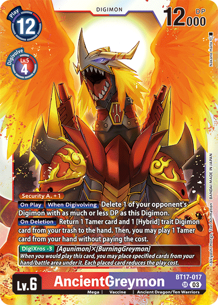 AncientGreymon BT17-017 [ Inglese / Giapponese ]