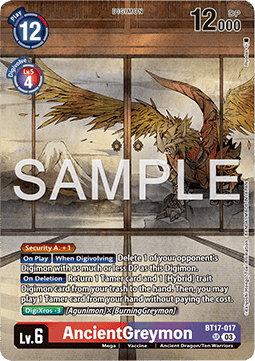 AncientGreymon BT17-017 [ Inglese / Giapponese ]