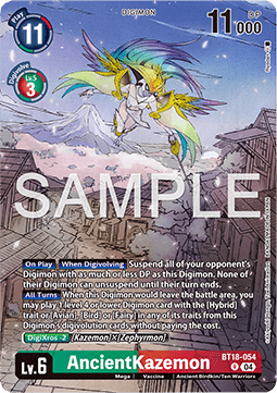 AncientKazemon BT18-054 [ Inglese / Giapponese ]