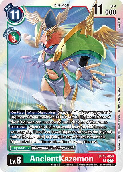 AncientKazemon BT18-054 [ Inglese / Giapponese ]