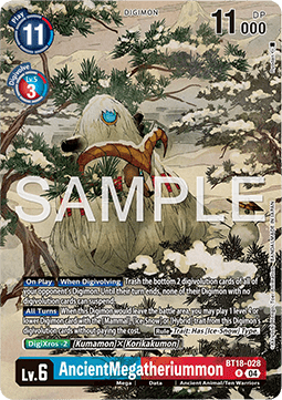 AncientMegatheriummon BT18-028 [ Inglese / Giapponese ]