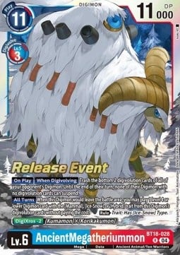 AncientMegatheriummon BT18-028 [ Inglese / Giapponese ]