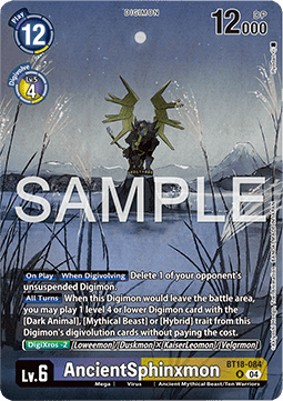 AncientSphinxmon BT18-084 [ Inglese / Giapponese ]
