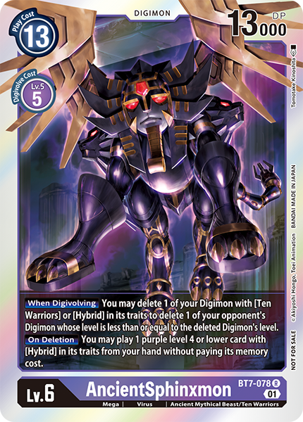 AncientSphinxmon BT7-078 [ Inglese / Giapponese ]