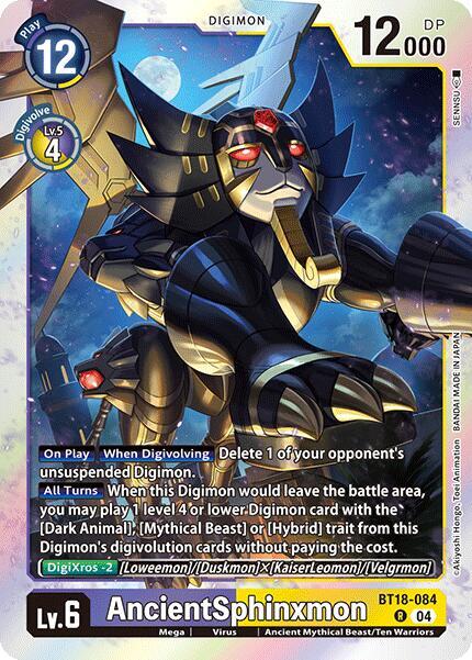 AncientSphinxmon BT18-084 [ Inglese / Giapponese ]