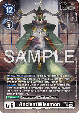AncientWisemon BT18-074 [ Inglese / Giapponese ]