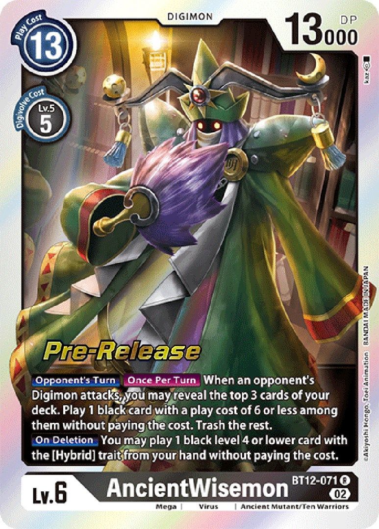 AncientWisemon BT12-071 [ Inglese / Giapponese ]