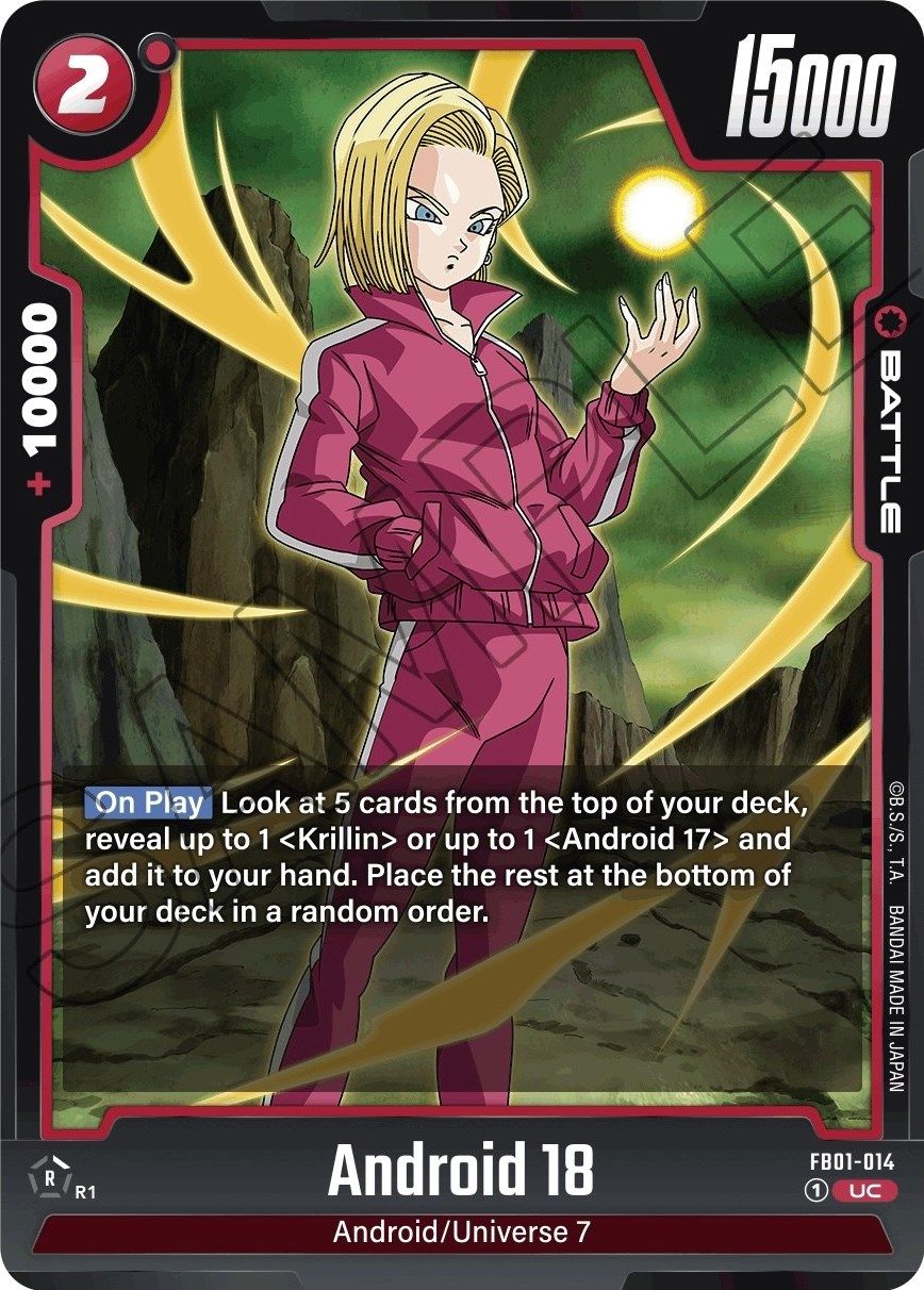 Android 18 FB01-014 [ Inglese / Giapponese ]