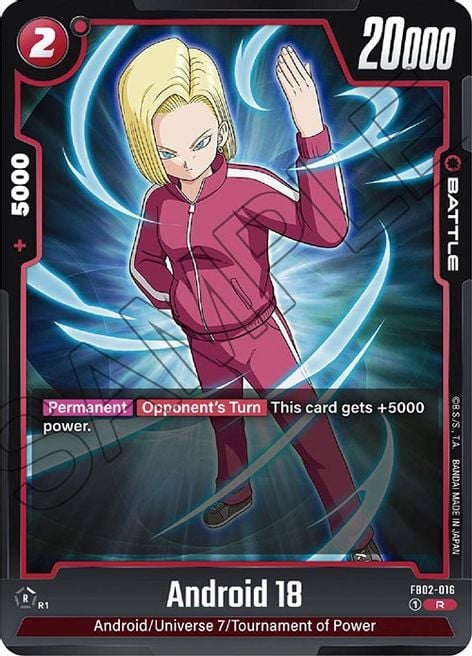 Android 18 FB02-016 [ Inglese / Giapponese ]