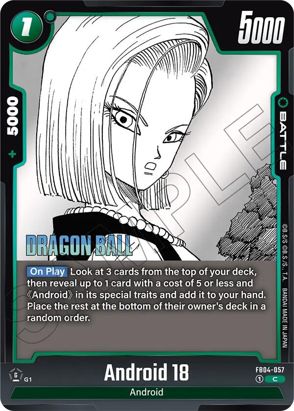 Android 18 FB04-057 [ Inglese / Giapponese ]
