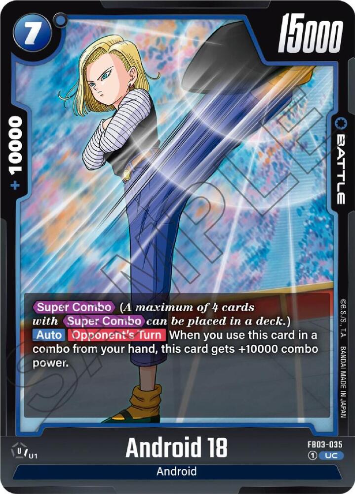Android 18 FB03-035 [ Inglese / Giapponese ]