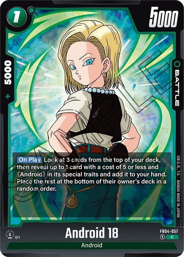 Android 18 FB04-057 [ Inglese / Giapponese ]
