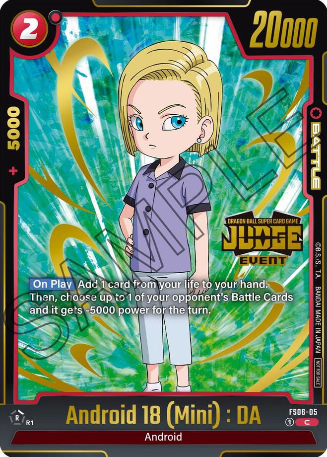 Android 18 : DA (Judgepack 03 Event) FS06-05 [ Inglese / Giapponese ]