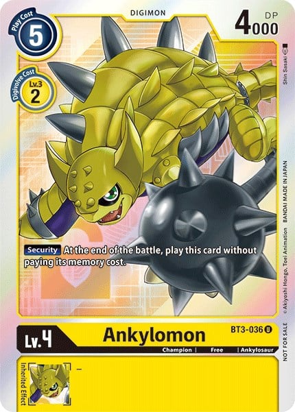Ankylomon BT3-036 [ Inglese / Giapponese ]