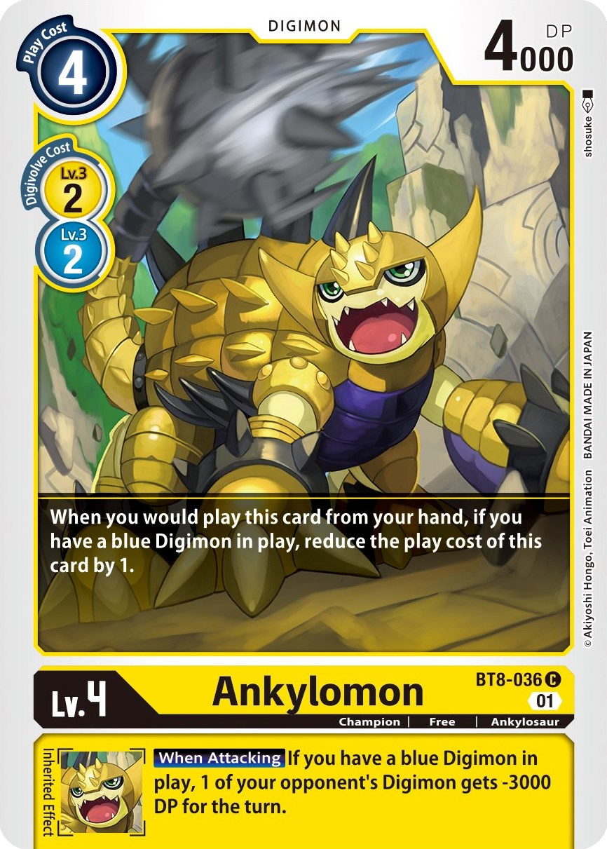 Ankylomon BT8-036 [ Inglese / Giapponese ]