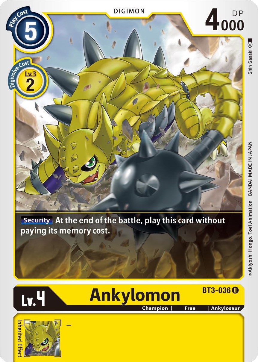 Ankylomon BT3-036 [ Inglese / Giapponese ]