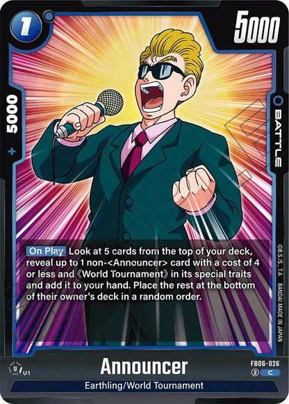 Announcer FB06-026 [ Inglese / Giapponese ]