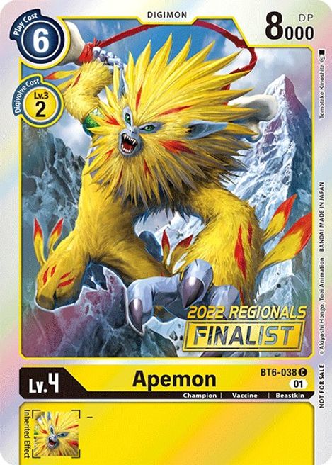 Apemon BT6-038 [ Inglese / Giapponese ]