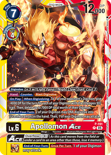 Apollomon ACE P-191 [ Inglese / Giapponese ]