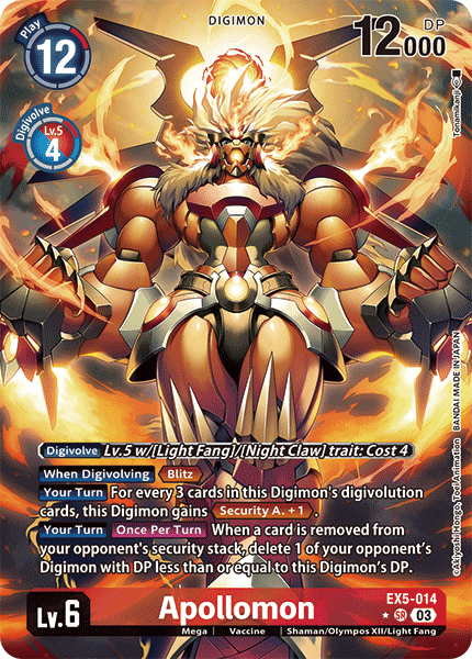 Apollomon EX5-014 [ Inglese / Giapponese ]