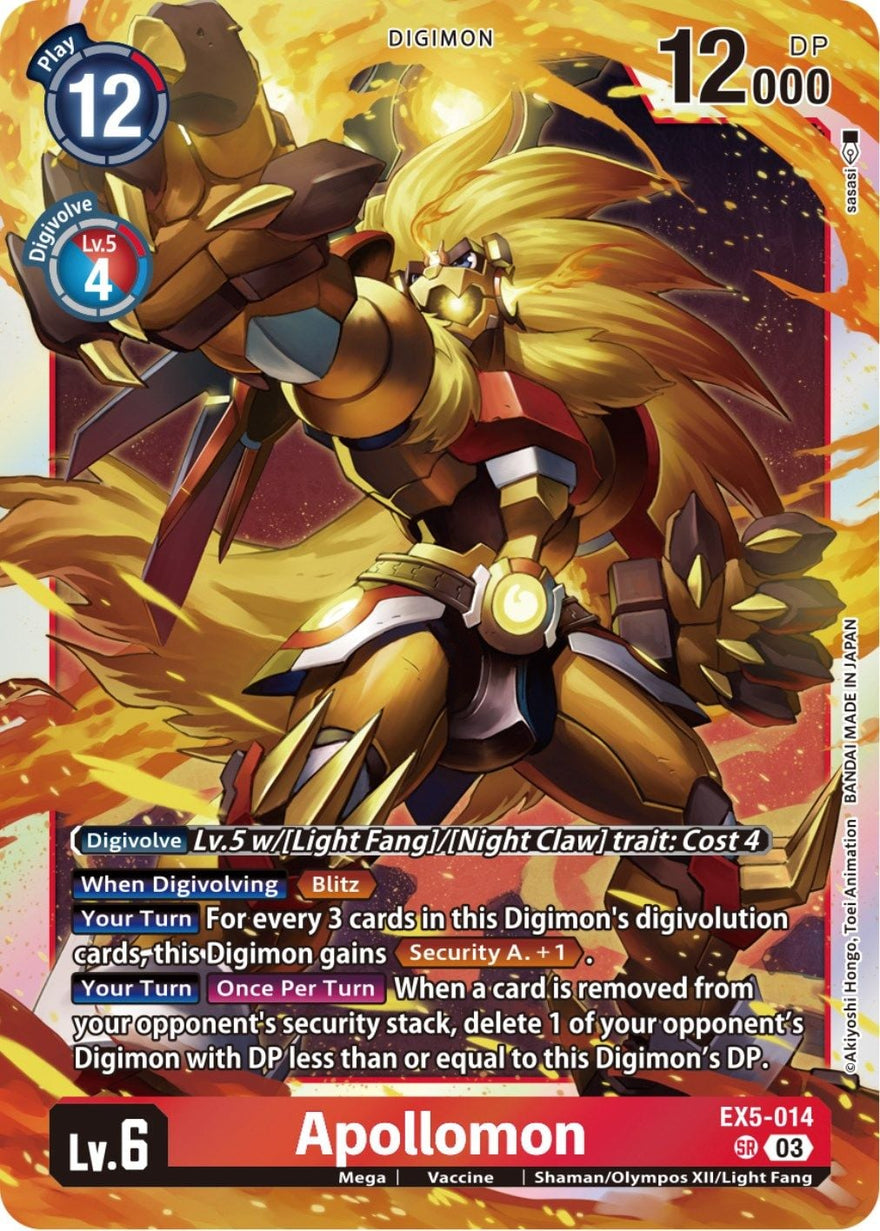 Apollomon EX5-014 [ Inglese / Giapponese ]