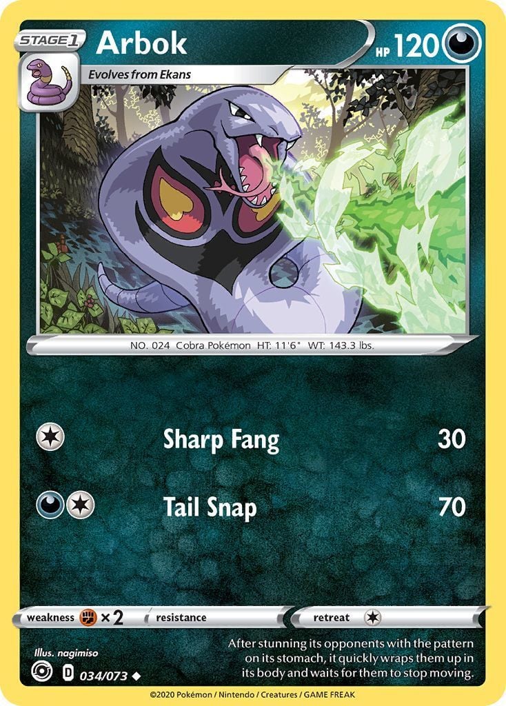 Arbok - Futuri Campioni 034/073 [ Italiano / Inglese ]