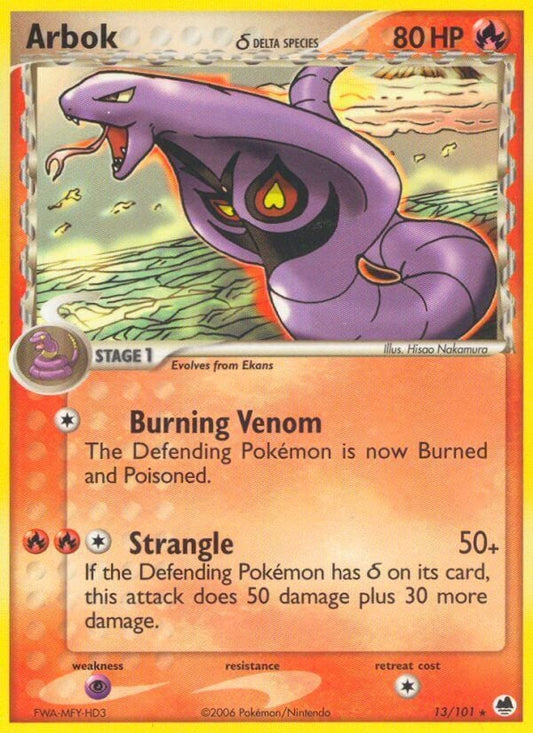 Arbok δ Delta Species - EX L'Isola dei Draghi 13/101 [ Italiano / Inglese ]