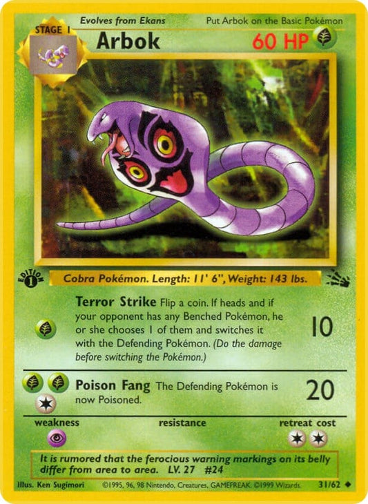 Arbok - Fossil 031/062 [ Italiano / Inglese ]