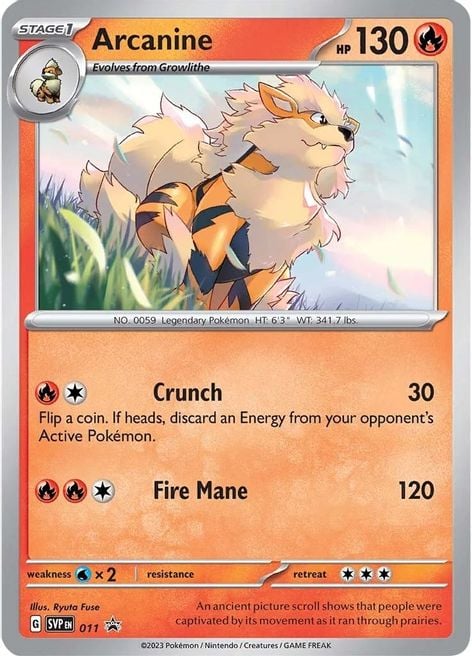 Arcanine - SVP Black Star Promos SVP 011 [ Italiano ]