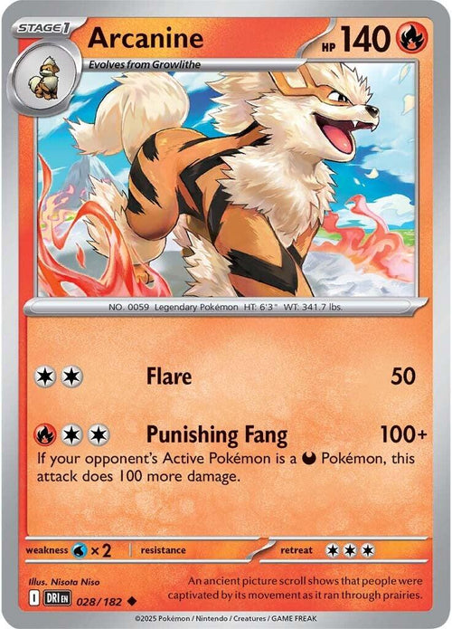 Arcanine - Rivali Predestinati 028/182 [ Italiano ]
