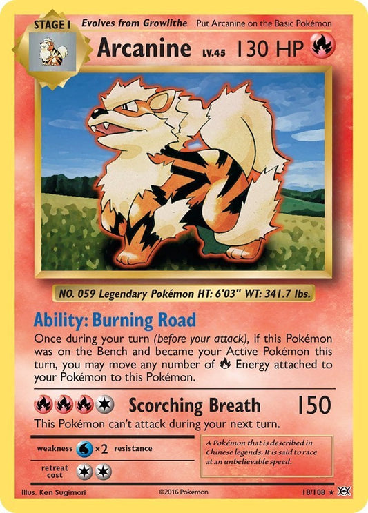 Arcanine - Evoluzioni 18/108 [ Italiano / Inglese ]